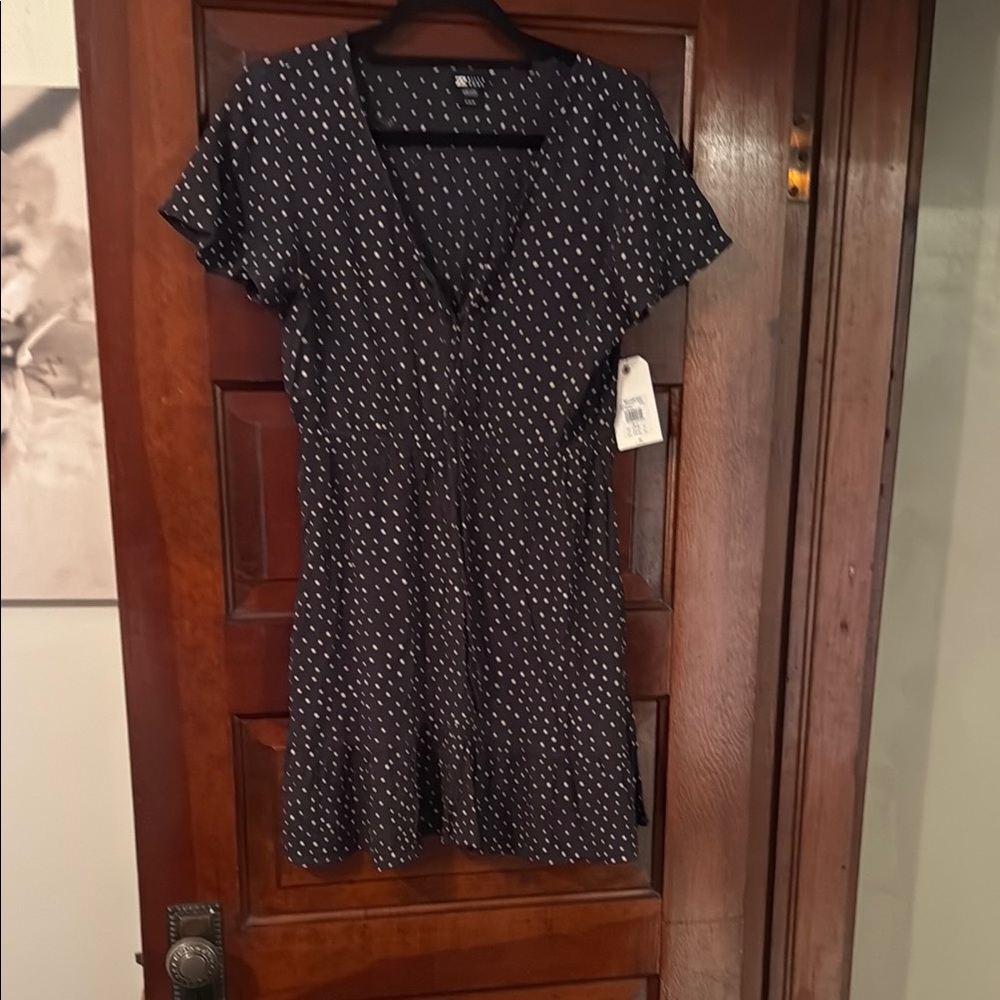Billabong Black Flutter Sleeve V-Neck Sundress